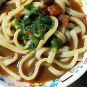 レトルトカレーでカレーうどん